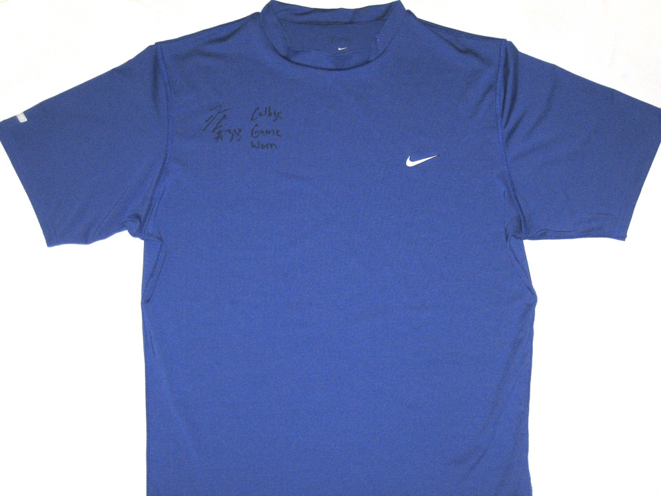 Comandante ajustar Suposiciones, suposiciones. Adivinar John Conner Kentucky Wildcats Game Worn & Signed Nike Shirt