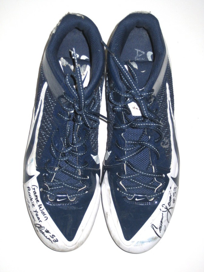 Cameron Lawrence Dallas Cowboys Game Worn Cleats