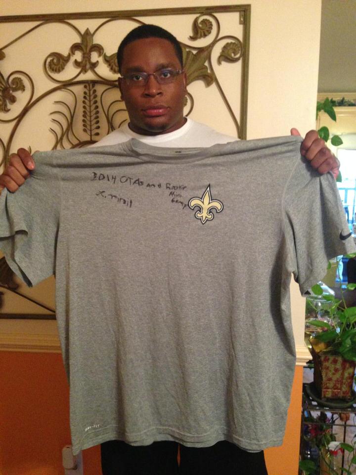 Lawrence Virgil New Orleans Saints Mini Camp Shirt