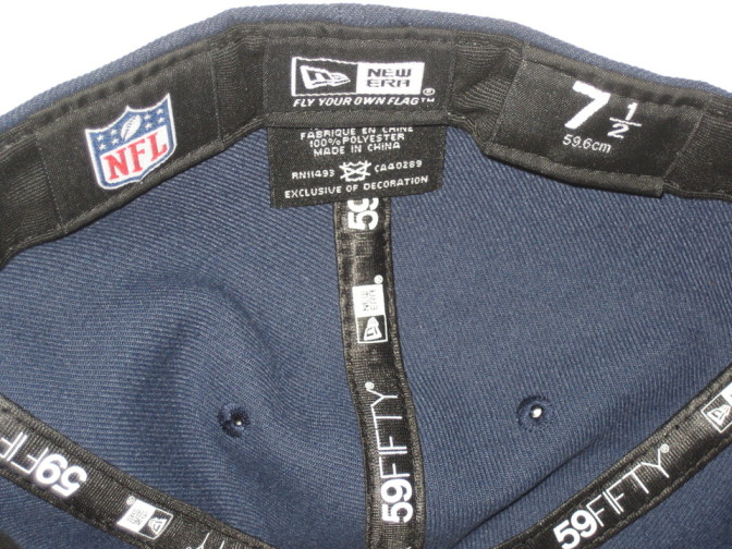 Alex Tanney Sideline Worn Tennessee Titans New Era Cap