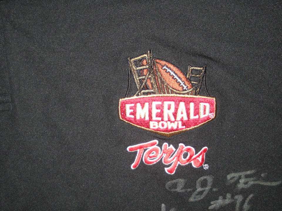 AJ Francis Maryland Terrapins 2007 Emerald Bowl Polo Shirt