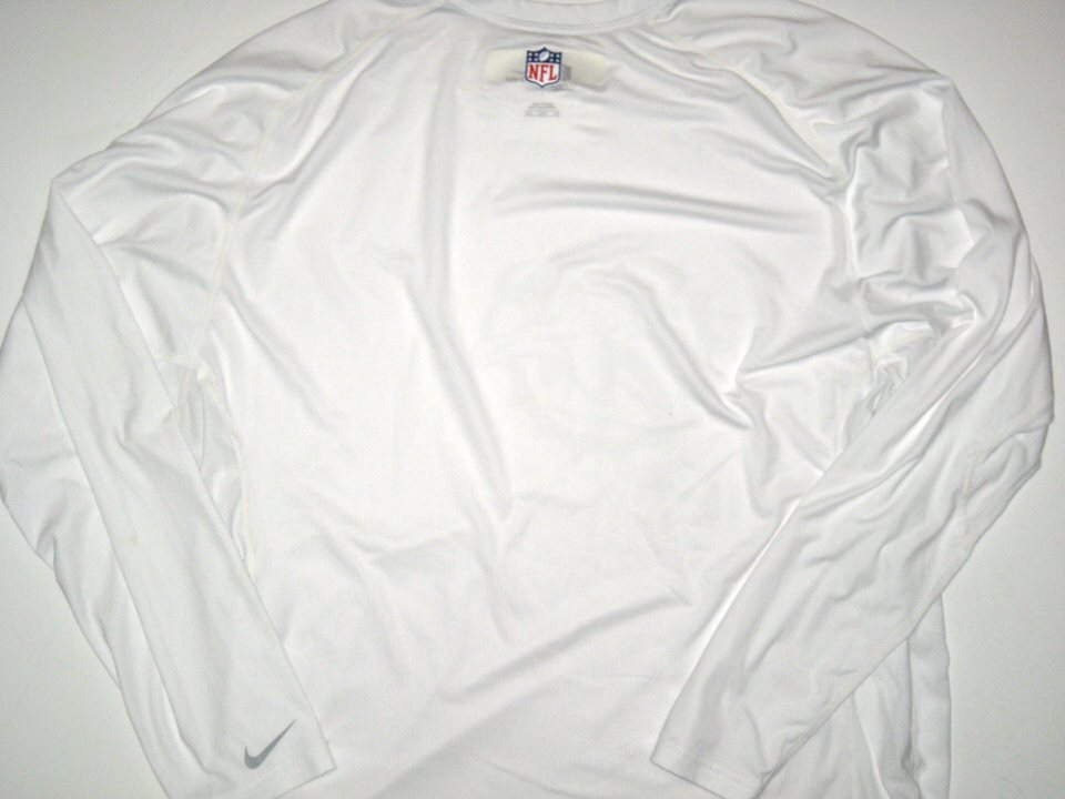 AJ Francis Training Worn Miami Dolphins #96 Long Sleeve Nike Dri-Fit 3XL  Shirt