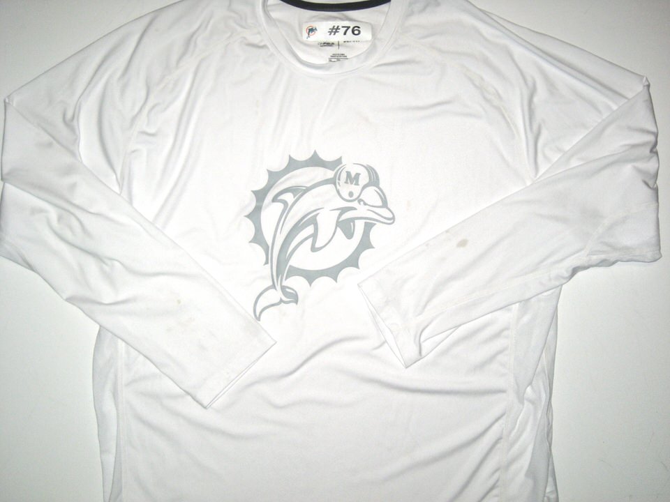 AJ Francis Training Worn Miami Dolphins Football Shirt