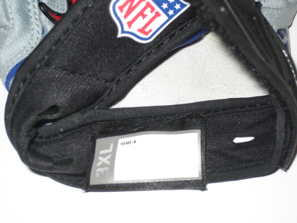 Jay Bromley Game Worn New York Giants Logo Nike Gloves