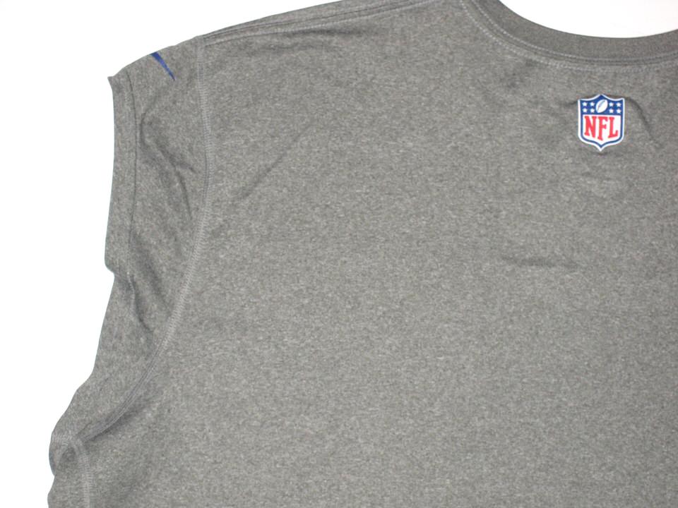 Kerry Wynn Training Worn & Signed Gray New York Giants Long Sleeve