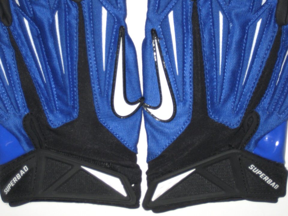 John Phillips Dallas Cowboys Game Worn & Signed Black & Blue Nike Gloves