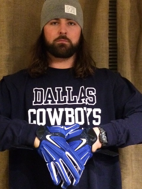 Cameron Lawrence Dallas Cowboys Game Used & Signed Blue & White Nike XXL  Gloves - Big Dawg Possessions