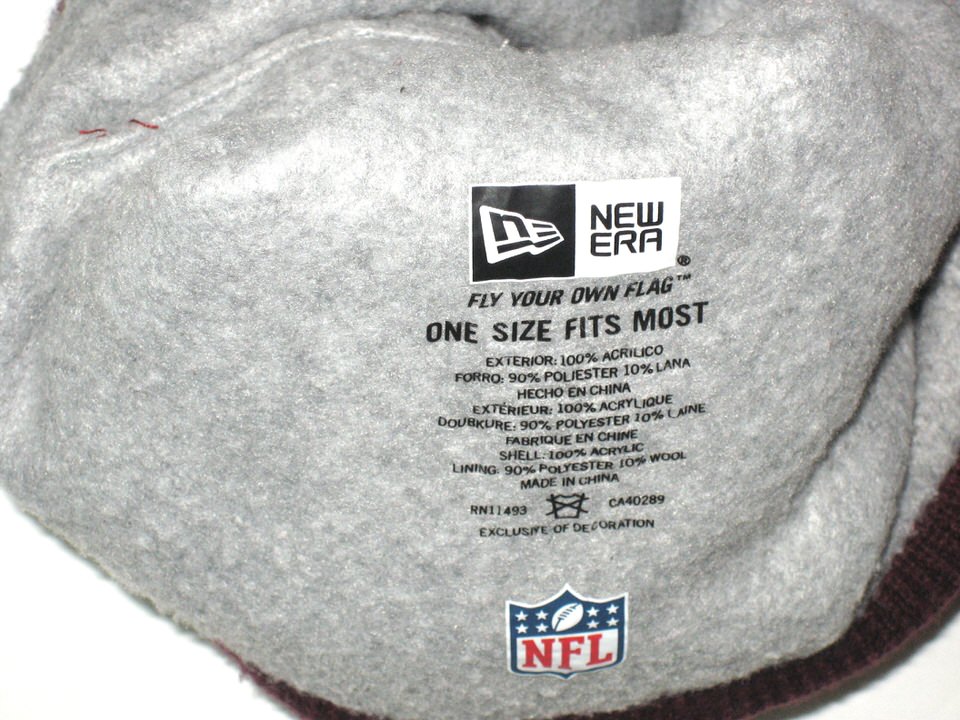 Darrel Young Sideline Worn & Signed Washington Redskins New Era Beanie Hat  - Big Dawg Possessions