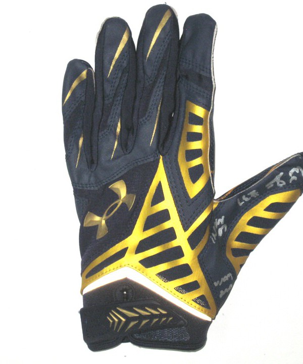 navy blue under armour football gloves