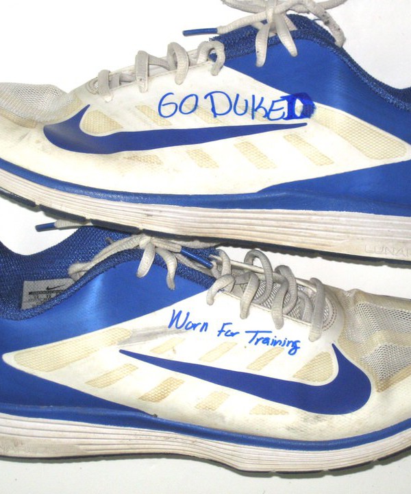 Signed White \u0026 Blue Nike Vapor TR Shoes 
