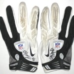 AJ Francis Miami Dolphins Game Worn & Signed Nike Gloves - Worn Vs