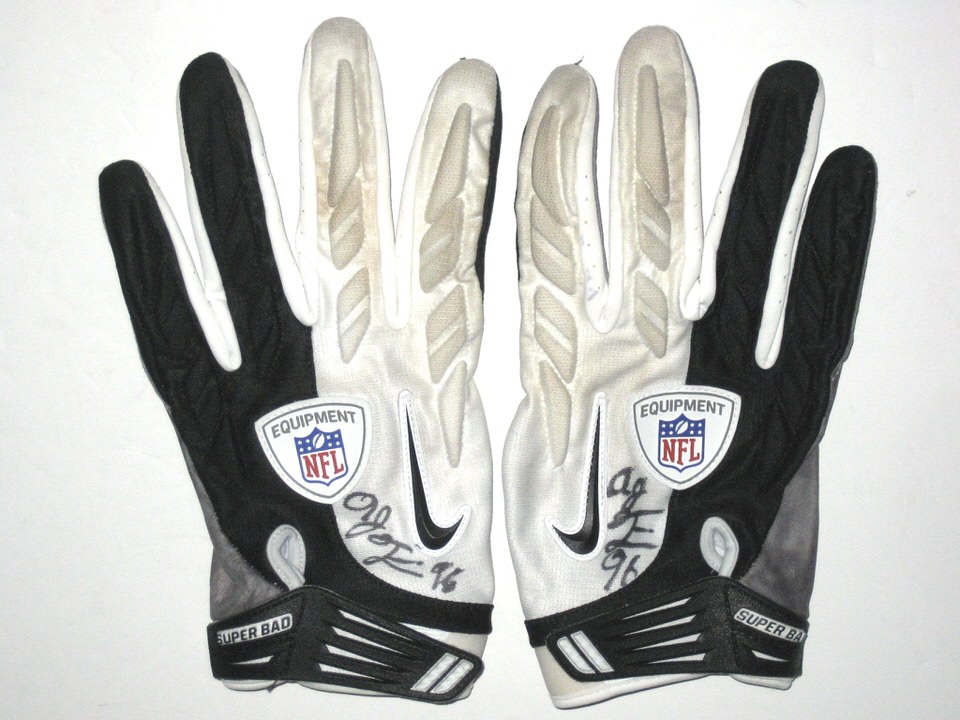 nike carolina panthers football gloves