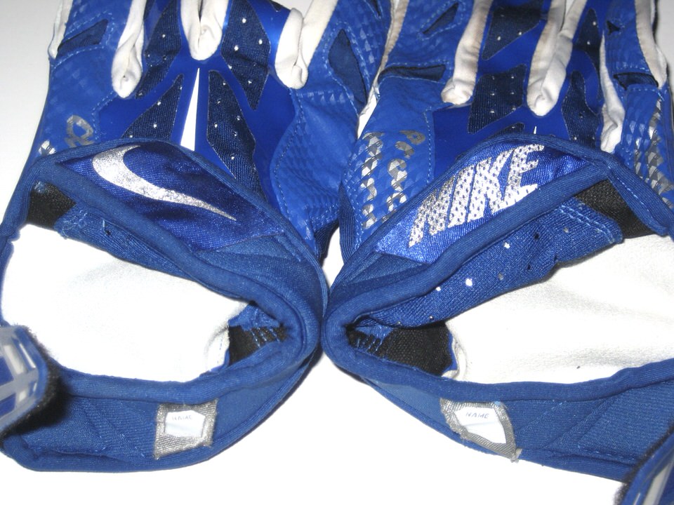 Orleans Darkwa New York Giants Practice Worn & Signed Blue & White