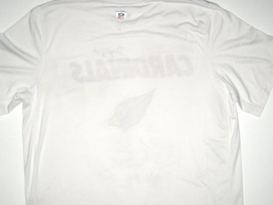 Darren Fells Training Worn & Signed Official White Arizona Cardinals Nike  Dri-Fit XL Shirt - Big Dawg Possessions
