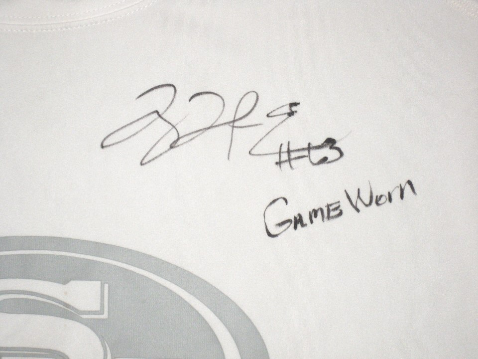 Tony Jerod-Eddie Game Worn & Signed San Francisco 49ers #63 Long Sleeve Nike  Dri-Fit XXL Shirt - Big Dawg Possessions