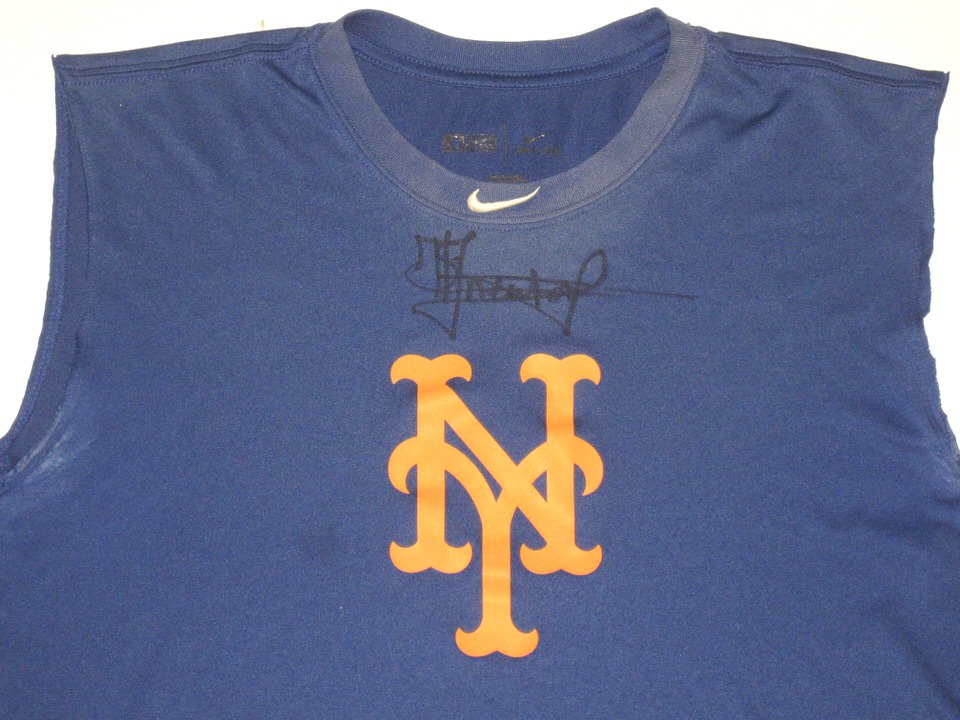 Shervyen Newton 2018 Game Worn & Signed Official New York Mets Baseball  Nike Dri-Fit Shirt - Big Dawg Possessions