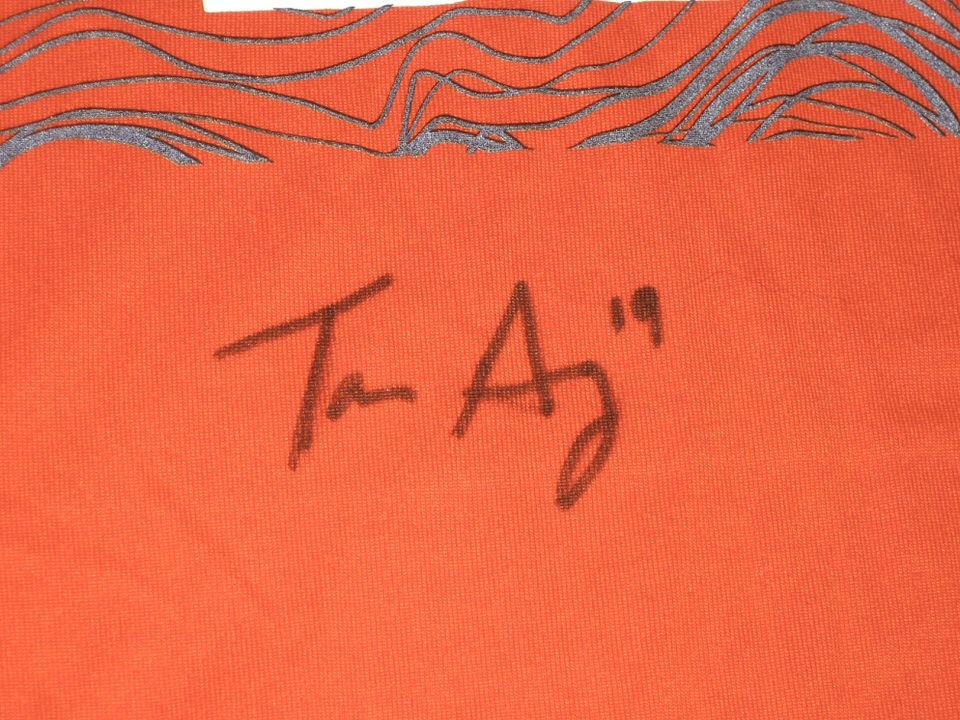 Tanner Gentry Player Issued & Signed Official Orange Chicago Bears