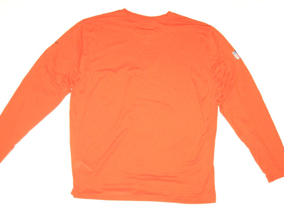 Nike dri fit orange chicago bears t shirt