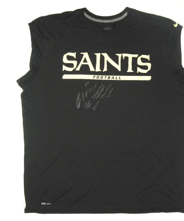 signed saints shirt