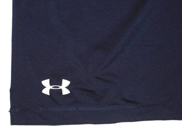 Dieter Eiselen Practice Worn & Signed Official Blue Yale Bulldogs Football Under Armour HeatGear 2XL Shorts