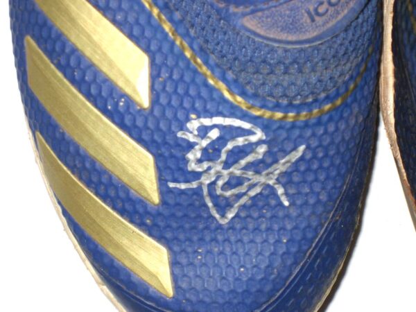 Bryce Hensley 2019 Lexington Legends Game Worn & Signed Adidas Icon V Boost Gold Cleats