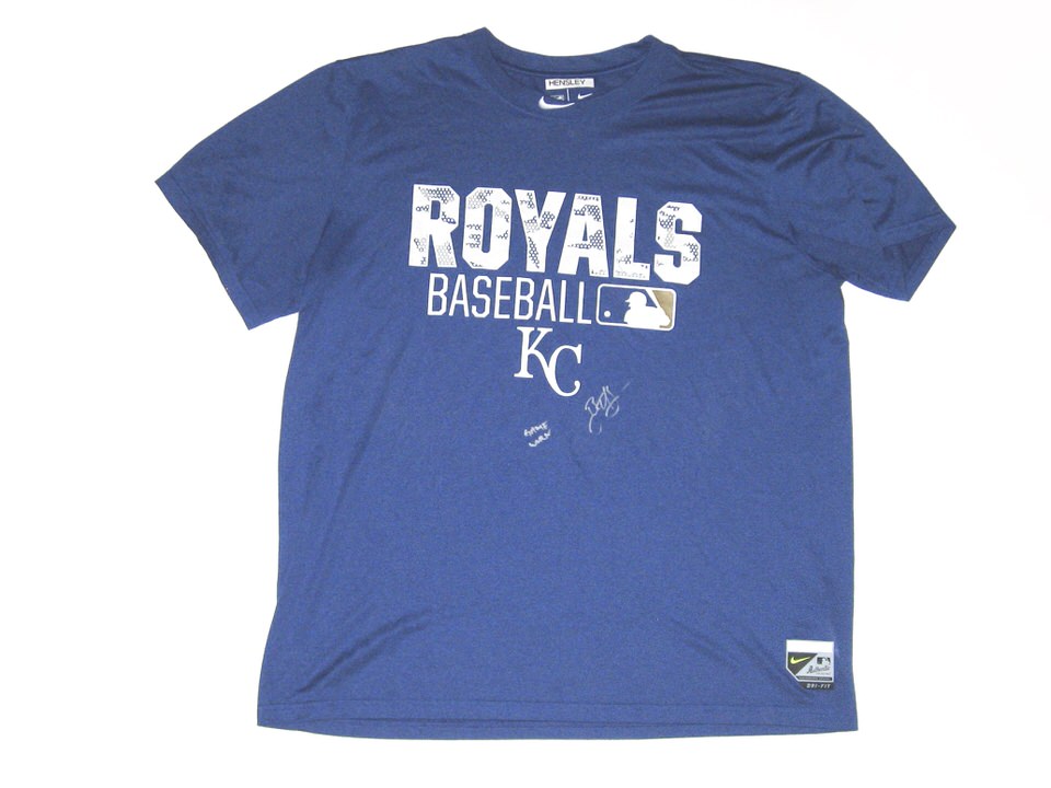 Bryce Hensley Player Issued & Signed Official Blue Kansas City Royals Nike  Dri-Fit XL Shorts - Big Dawg Possessions