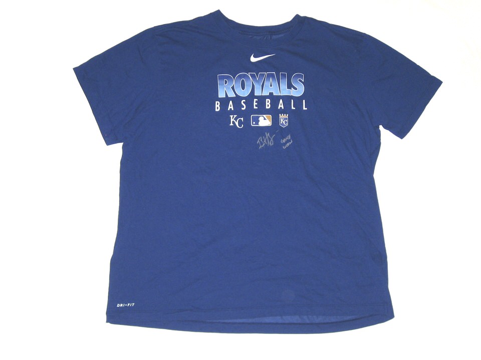 Bryce Hensley 2020 Game Worn & Signed Blue Kansas City Royals Baseball  HENSLEY Nike XL Shirt – Worn In Instructional League! - Big Dawg  Possessions