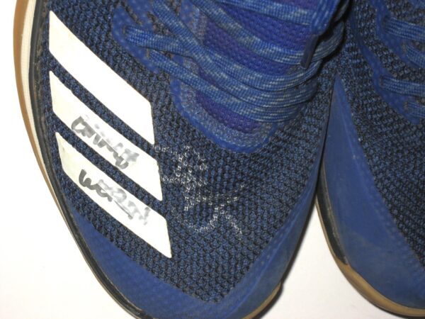 Bryce Hensley 2020 Kansas City Royals Game Worn & Signed Blue & Black Adidas Shoes – Worn In Instructional League!