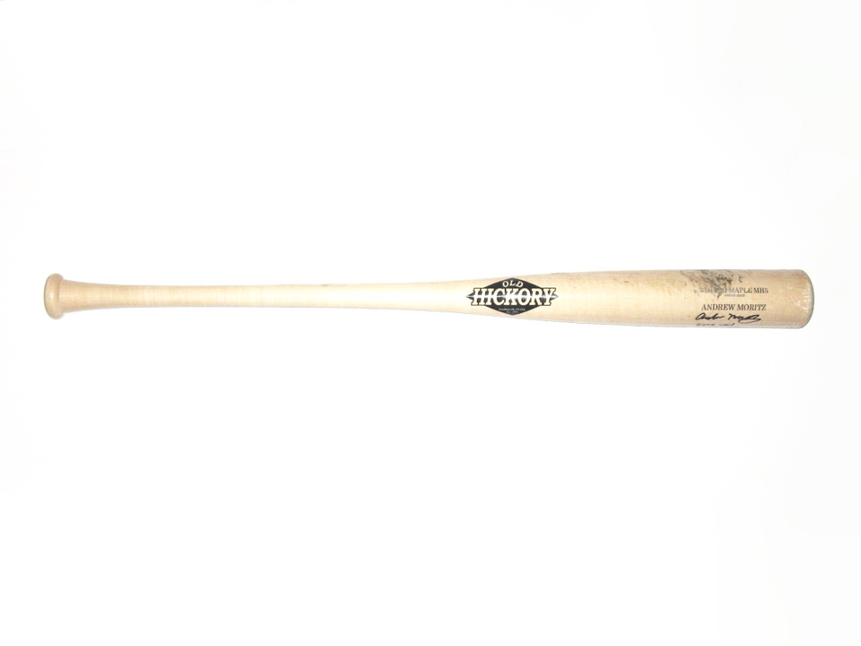 Andrew Moritz 2022 Mississippi Braves Game Used & Signed Old Hickory Maple  Baseball Bat - CRACKED