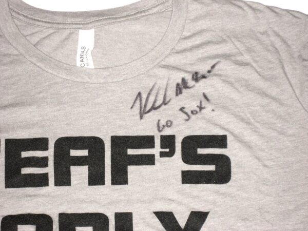 Kade McClure Chicago White Sox Training Worn & Signed Grey Teaf's Early Camp 2XL Shirt