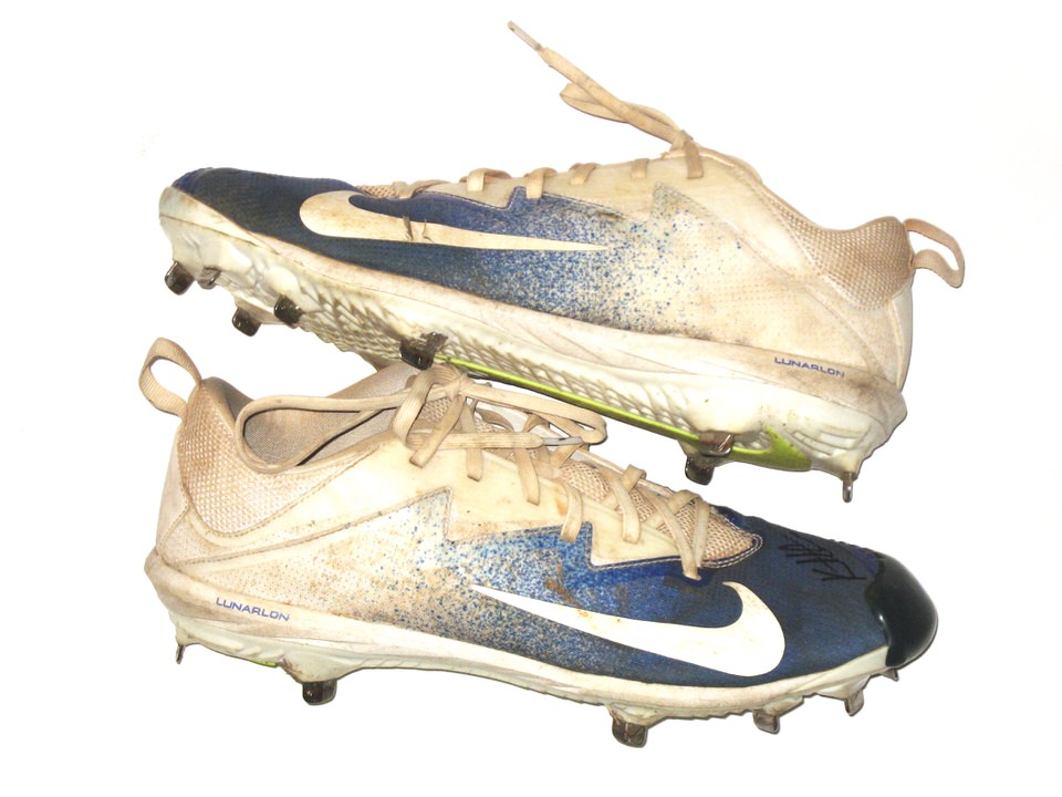 Kutter Crawford Florida Gulf Coast Eagles Game Worn & Signed Blue & White Nike  Vapor Cleats - Big Dawg Possessions
