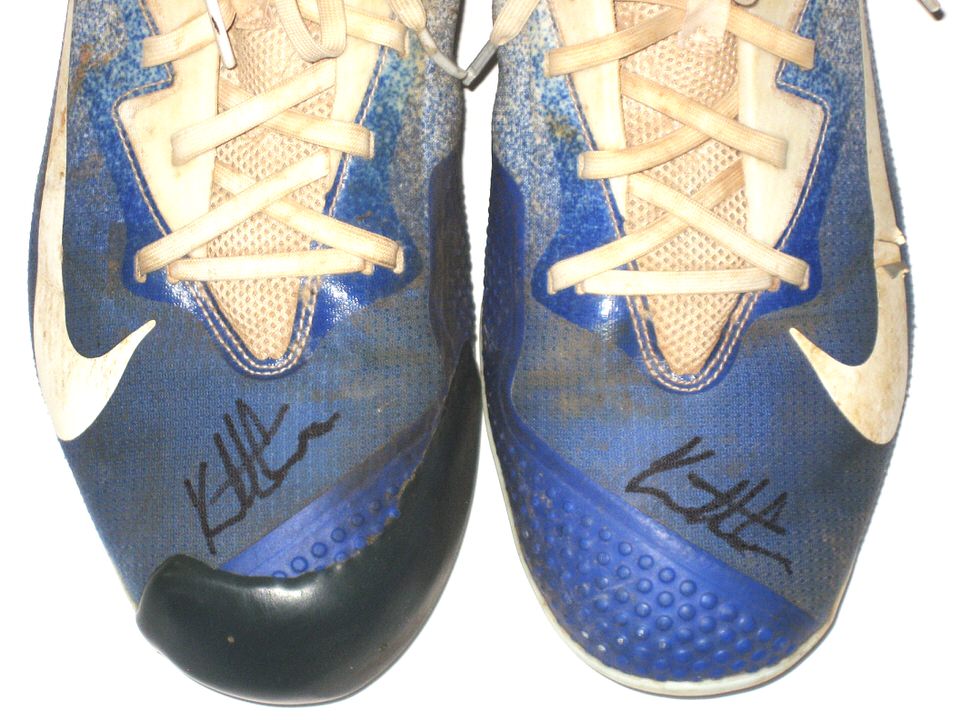 Kutter Crawford Florida Gulf Coast Eagles Game Worn & Signed Blue & White  Nike Vapor Cleats - Big Dawg Possessions