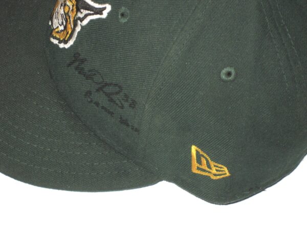 Mike Papi Game Used & Signed Official Green Lynchburg Hillcats Home New Era 59FIFTY Fitted Hat