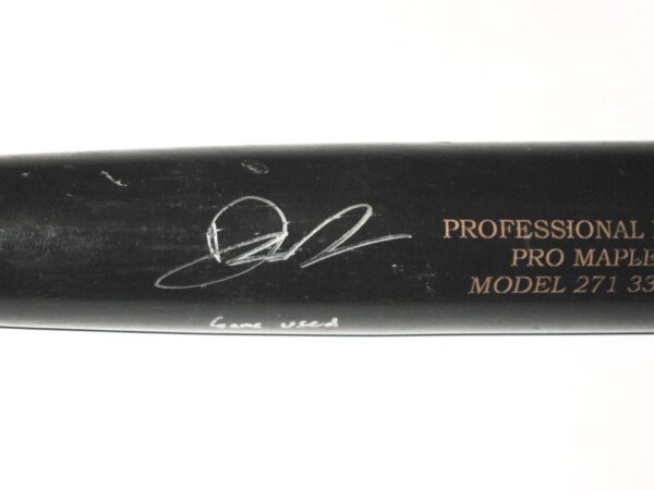 Drew Lugbauer 2019 Florida Fire Frogs Game Used & Signed SSK Pro Model 271 Maple Baseball Bat – Cracked