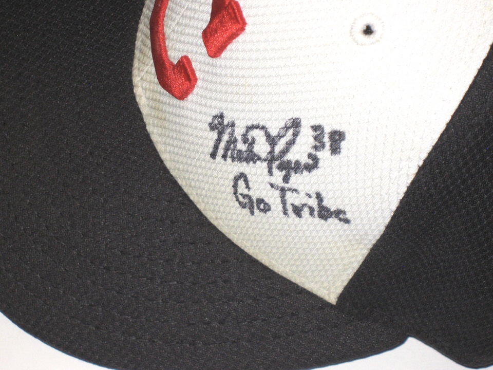 Mike Papi Team Issued & Signed Official White Cleveland Indians