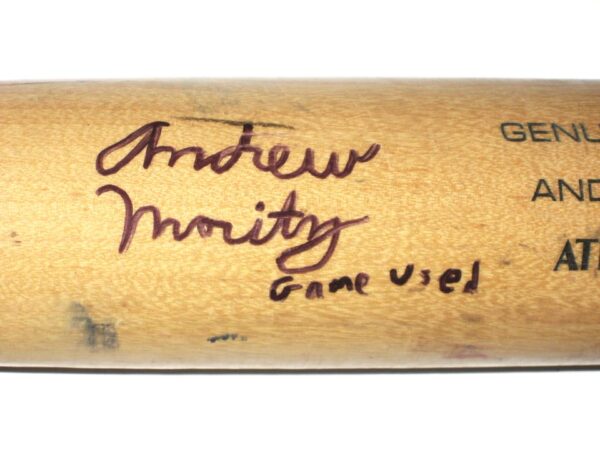 Andrew Moritz 2019 Florida Fire Frogs Game Used & Signed Louisville Slugger C243M Baseball Bat – Cracked