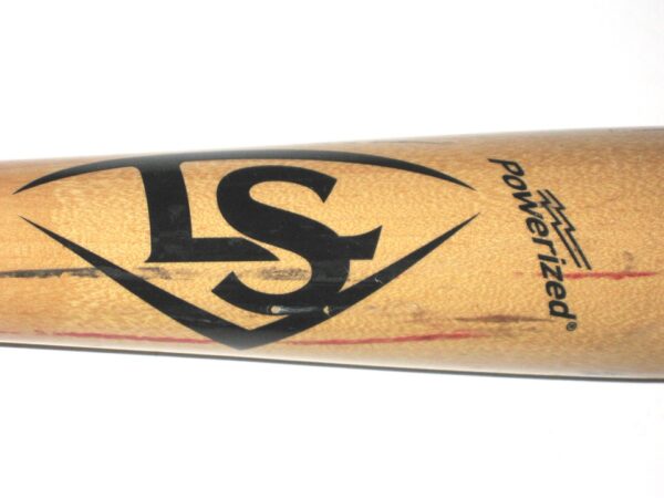 Andrew Moritz 2019 Florida Fire Frogs Game Used & Signed Louisville Slugger C243M Baseball Bat – Cracked