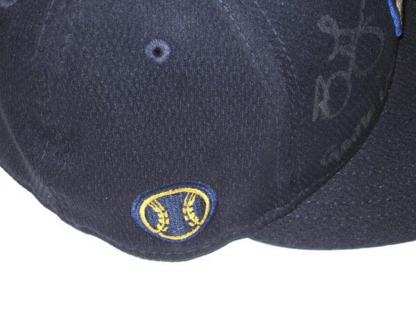 Bowden Francis Game Worn & Signed Milwaukee Brewers 2021 Spring Training New Era 59FIFTY Hat - Worn at Alternate Site!