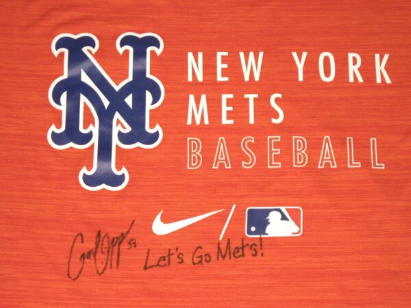 Cam Opp Team Issued & Signed Official Orange & Blue New York Mets