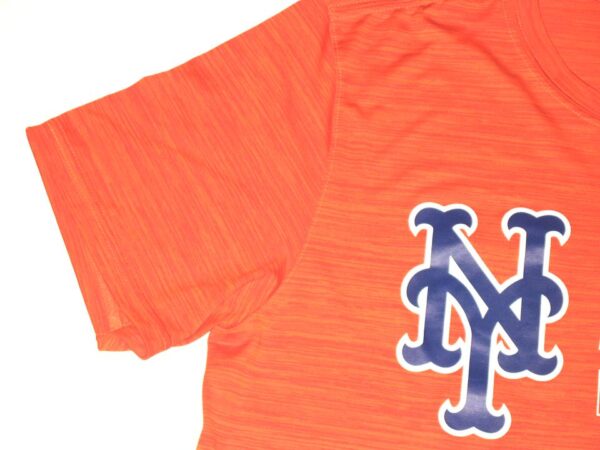 Cam Opp Team Issued & Signed Official Orange & Blue New York Mets Baseball Nike Shirt