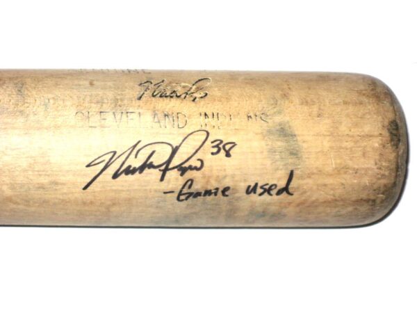 Mike Papi 2017 Akron Rubber Ducks Game Used & Signed Louisville Slugger Baseball Bat – Cracked