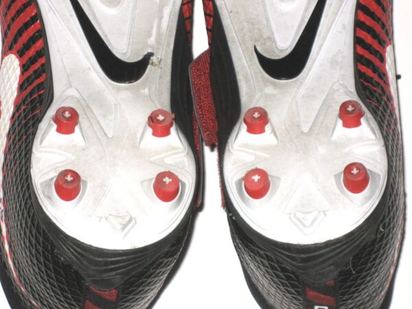 Drew Himmelman Illinois State Redbirds Game Worn & Signed Red, White & Black Nike Strike Pro Cleats