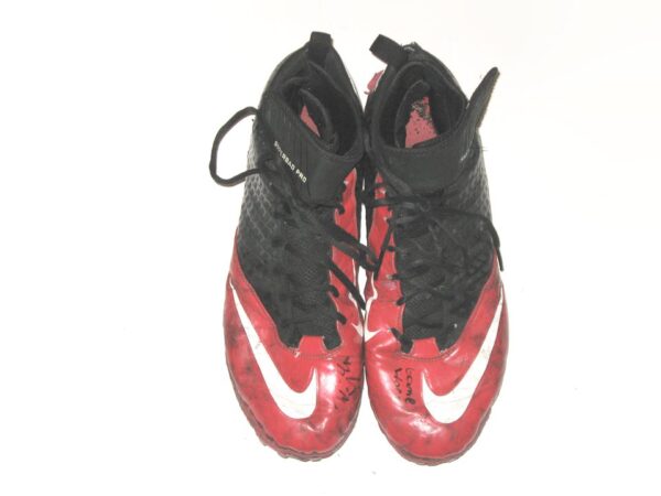 Drew Himmelman Illinois State Redbirds Game Worn & Signed Red, White & Black Nike Superbad Pro Cleats