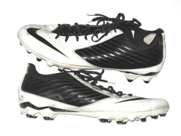 Drew Himmelman Illinois State Redbirds Game Worn & Signed White & Black Nike Cleats