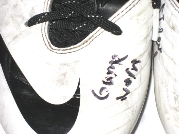 Drew Himmelman Illinois State Redbirds Game Worn & Signed White & Black Nike Cleats