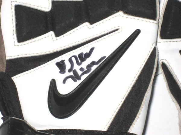 Drew Himmelman Illinois State Redbirds Game Worn & Signed White, Grey & Black Nike Hyperbeast XL Gloves - Good Use!!