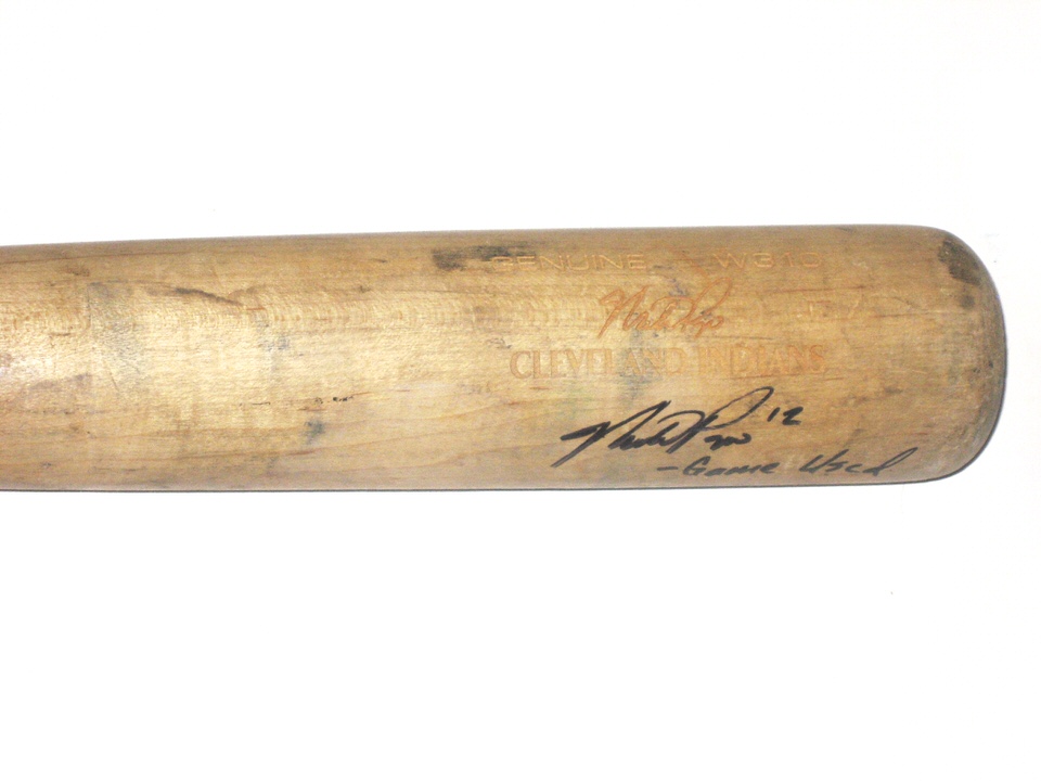 Mike Papi Team Issued & Signed Official White Cleveland Indians