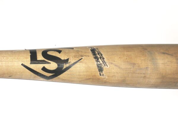 Mike Papi 2017 Cleveland Indians Game Used & Signed Louisville Slugger Baseball Bat – Cracked