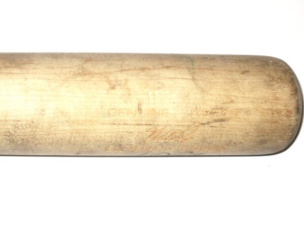 Mike Papi 2017 Cleveland Indians Game Used & Signed Louisville Slugger Baseball Bat – Cracked