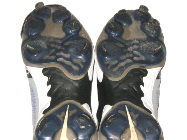 Cam Opp 2021 Brooklyn Cyclones Game Worn & Signed Grey, Blue & White Nike Alpha Huarache Cleats